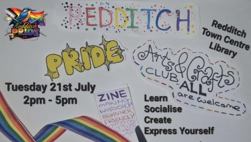 Redditch+Pride+Zine+Workshop