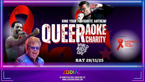 QUEERaoke+Charity+-+World+Aids+Day+2025