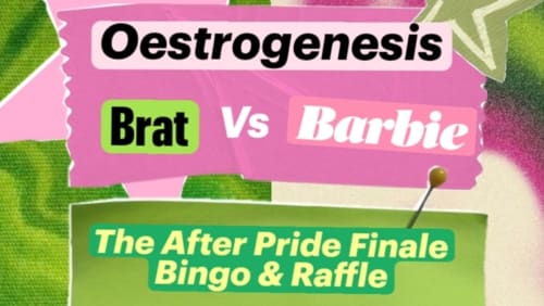 Oestrogenesis%3a+Brat+Vs+Barbie+After+Pride+Fundraiser+Bingo+%26+Raffle+