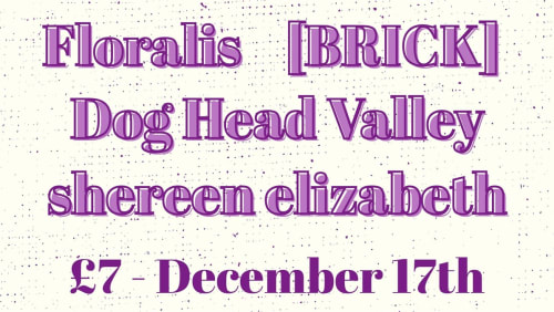 Piehouse+Presents%3a+%5bBRICK%5d%2c+Floralis%2c+Dog+Head+Valley%2c+shereen+elizabeth