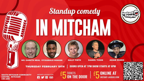 Stand+up+comedy+in+Mitcham