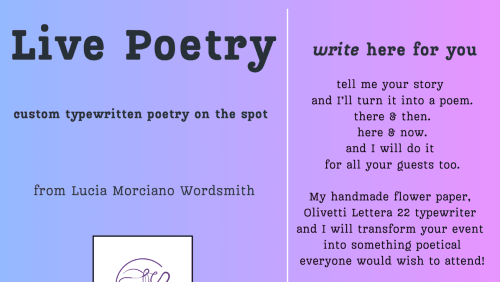 Live+Poetry+with+Lucia+Morciano