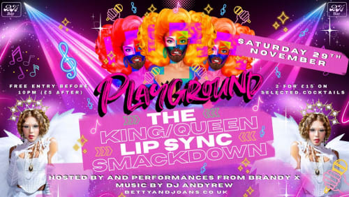 PLAYGROUND+presents+%7e+THE+LIP+SYNC+SMACKDOWN++(ages+18%2b)+Elephant+%26+Castle
