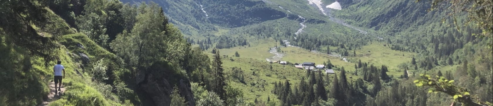 Rando aux Chalets de Miage depuis la Gruvaz