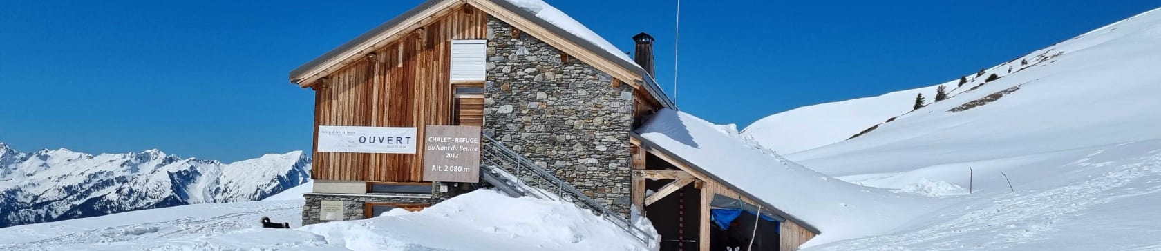 Refuge du Nant du Beurre en raquettes