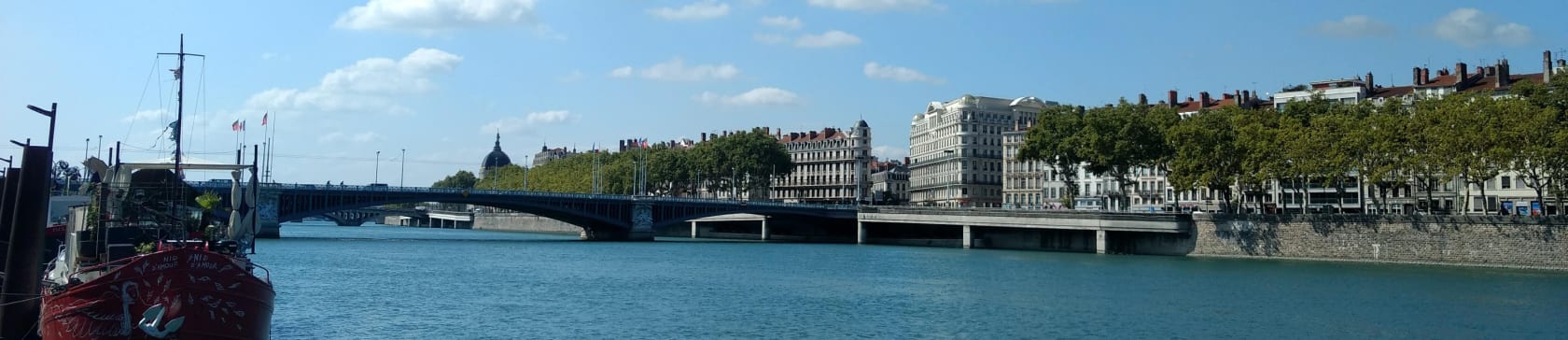 Les berges du Rhône à Lyon