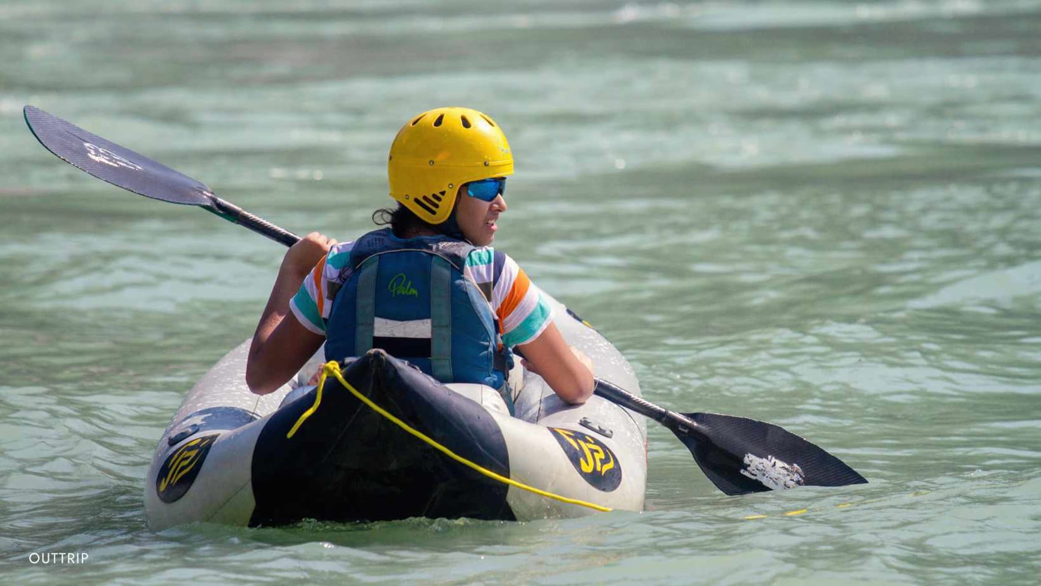 Kayak gonflable rivière