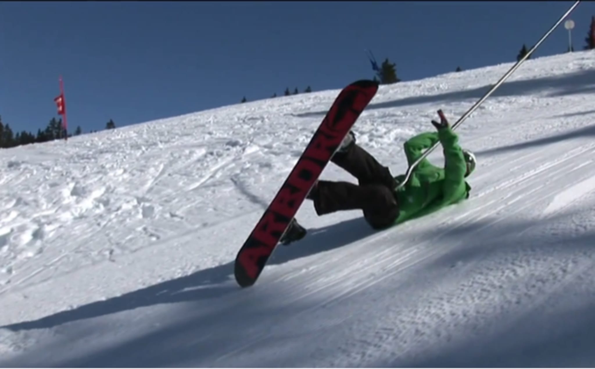 Comment prendre un teleski sans tomber en snowboard