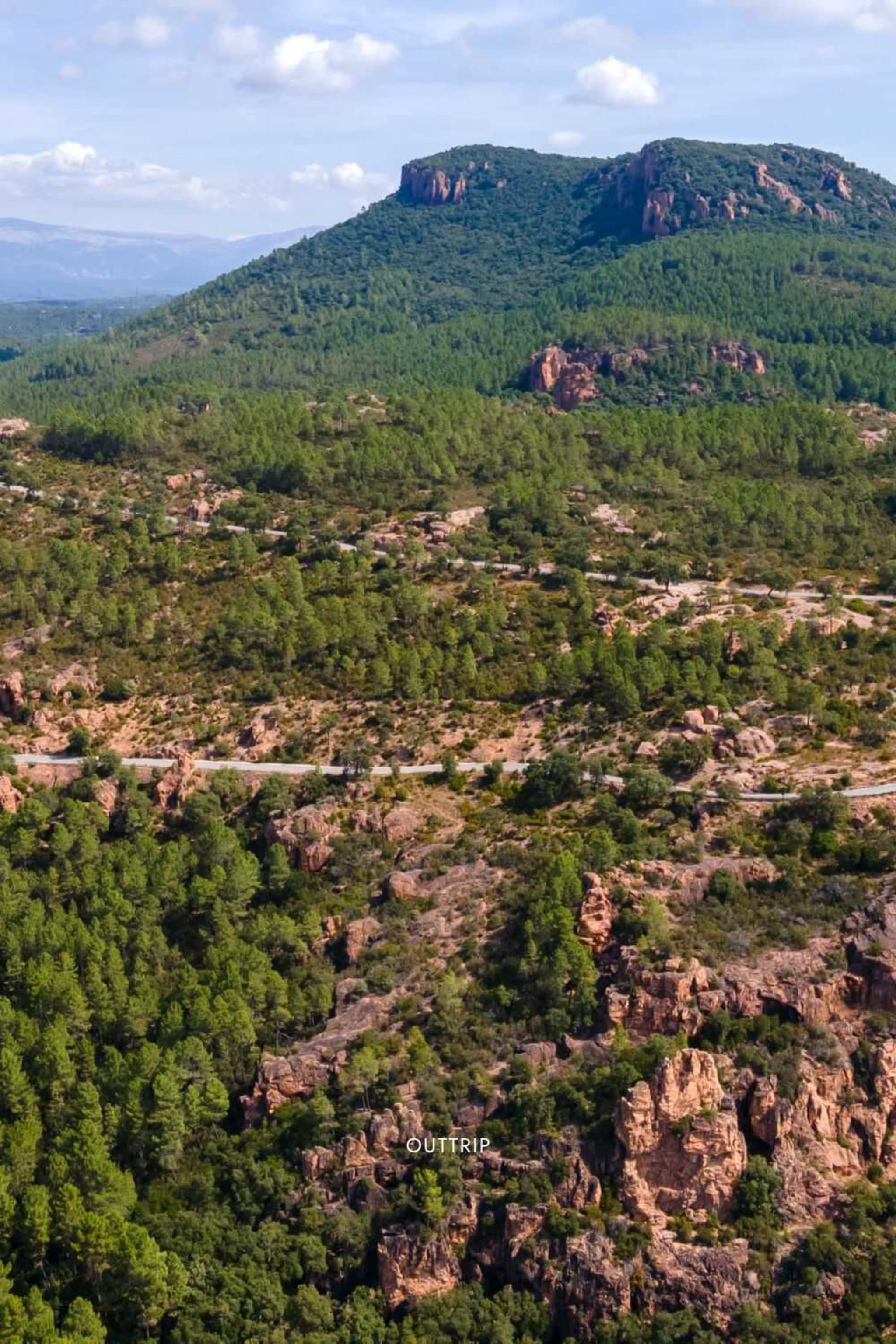 Massif des maures vue