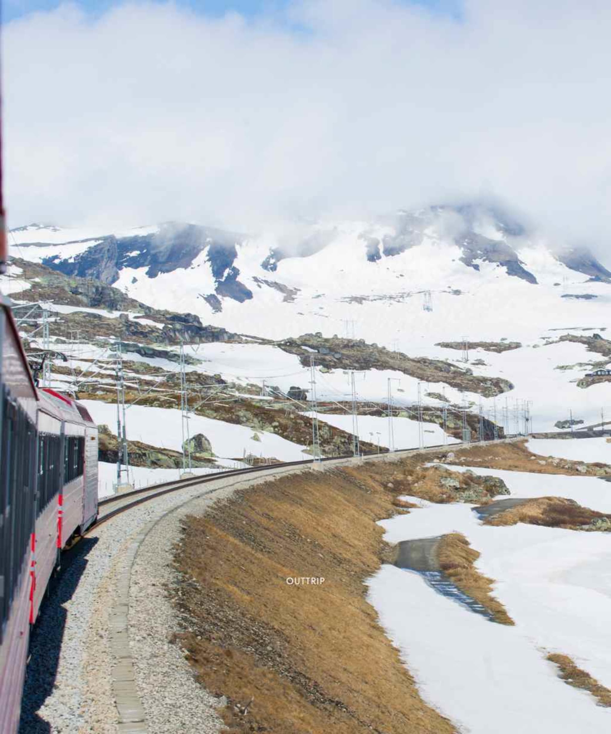 Train de montagne europe ligne de Bergen