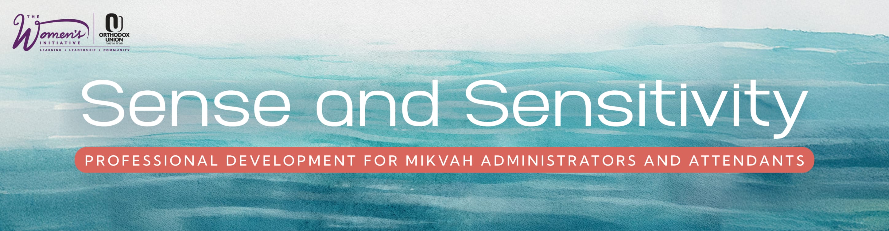 Sense and Sensitivity – Professional Development for Mikvah Staff
