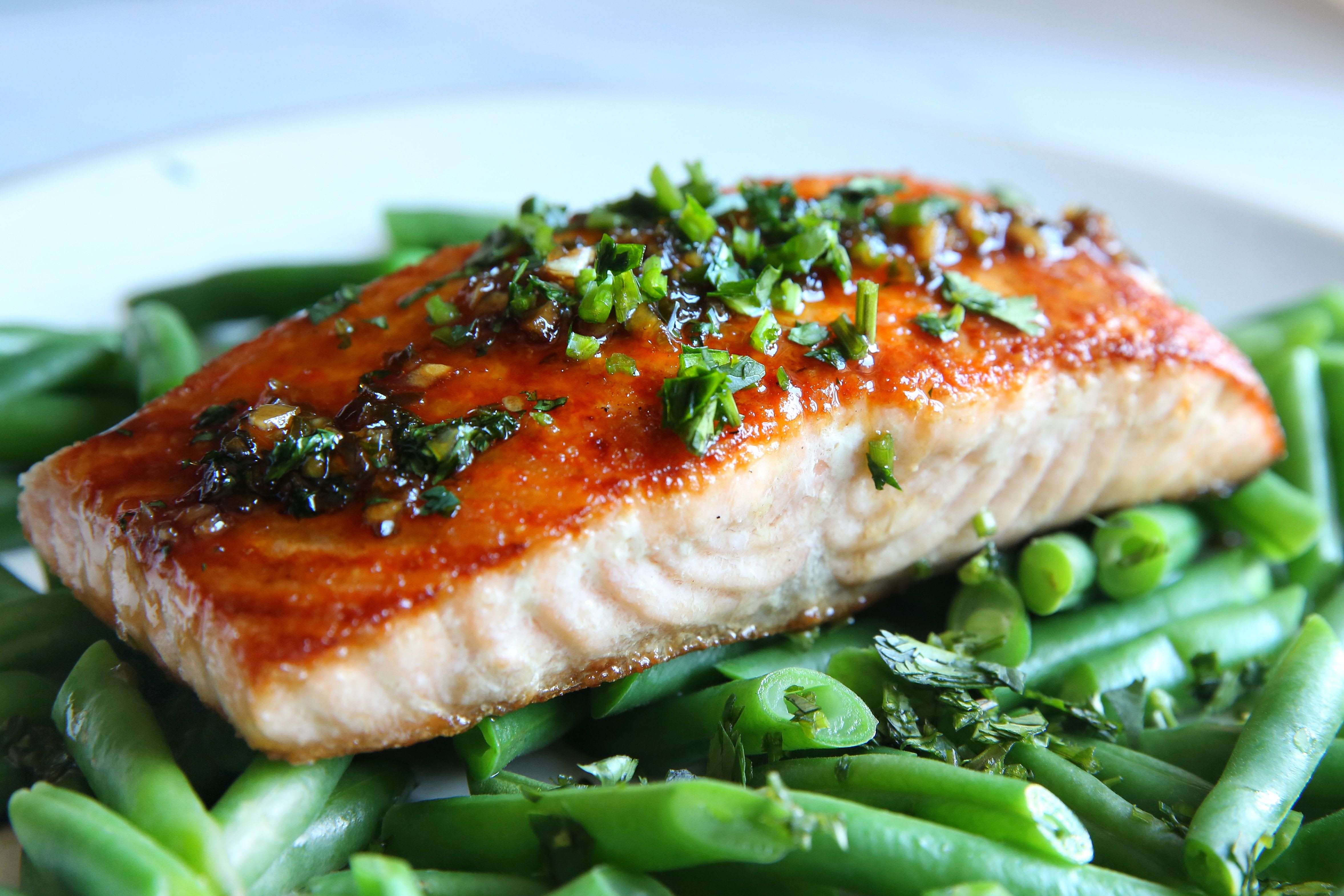 Salmon fillet with Green Beans