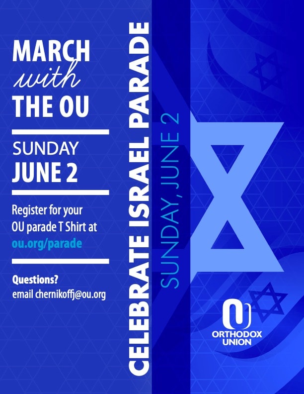 OU Celebrate Israel Parade Registration 2025 Orthodox Union Celebrate Israel Parade 2025 Dates