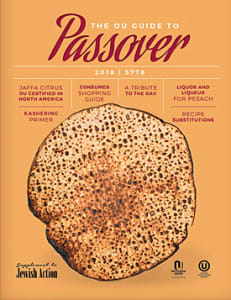 OU Kosher Guide to Passover 2018