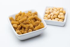Protein-rich chickpeas are serving as the base for gluten-free pastas.