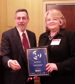 Rabbi Genack and Sandra Sorenson, Global Procurement Manager of ADM