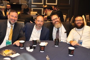L to R: Director of Kosher South Africa Rabbi Dovi Goldstein; Rabbi Raffie Zuroff, who oversees kashrus in Cincinnati; Rabbi Chaim Goldberg, who oversees kashrus in Brooklyn; and Rabbi Uriel Tawil, who oversees kashrus in Florida/Latin America.