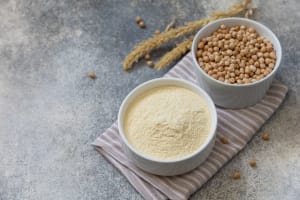 Chickpea flour is versatile and durable to create an even texture.