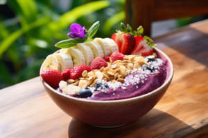 The Acai Bowl is full of flavors and part of 2024 trending flavors.