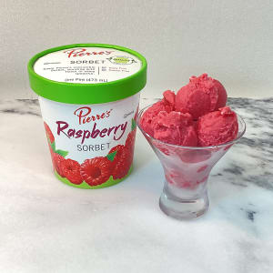 ou kosher certified Pierre's Raspberry Sorbet