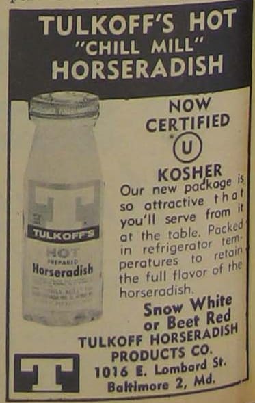 Tulkoff Food OU kosher certified