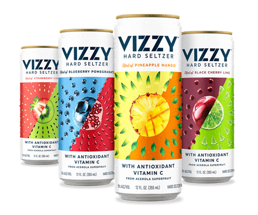 Vizzy is a new hard seltzer brand from Molson Coors uses acerola, which is full of Vitamin C.
