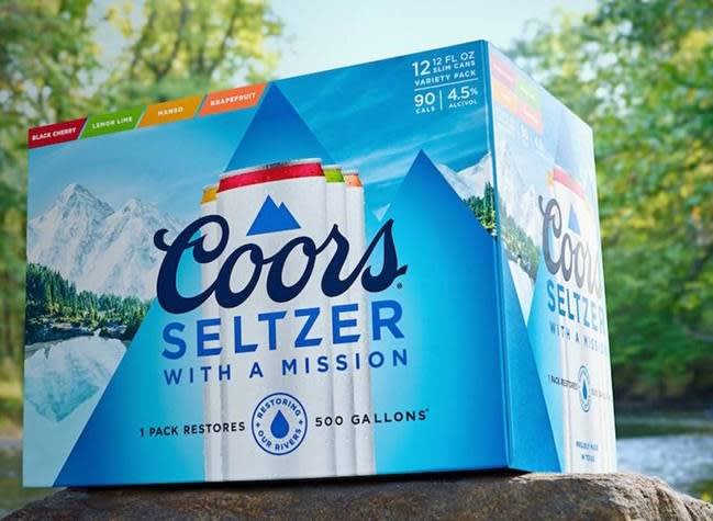 Molson Coors recently introduced their Coors Seltzer brand. Within the hard seltzers market it's focusing on replenishing the environment.