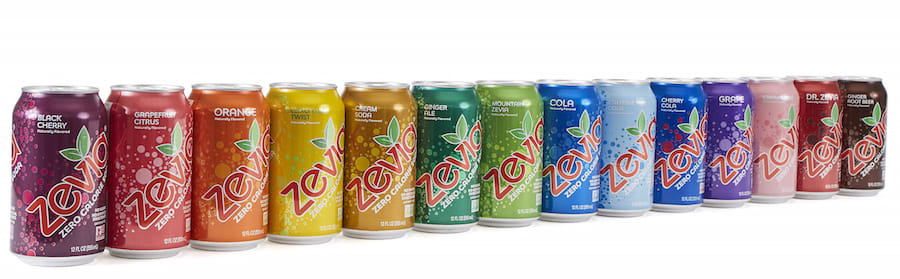 Zevia zero calorie soda OU Kosher certification