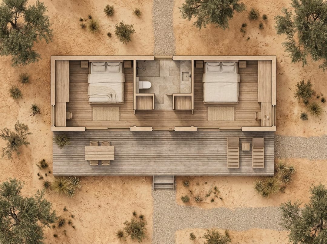 Plan du modèle Suite Famille 35