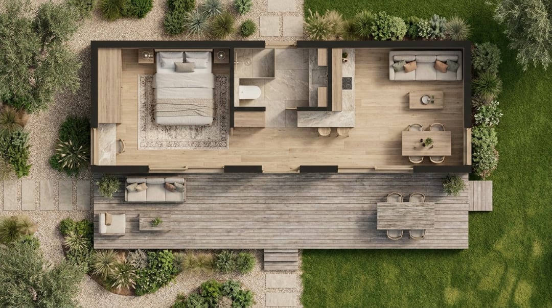 Plan du modèle Studio 35