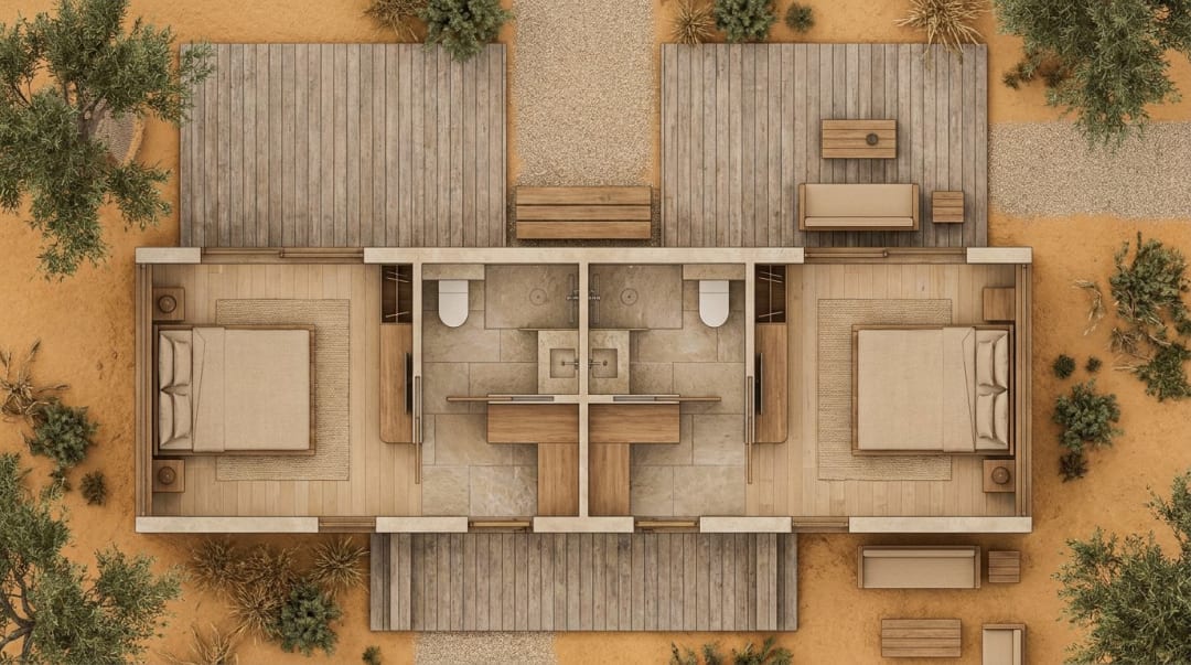 Plan du modèle Suite Famille 38