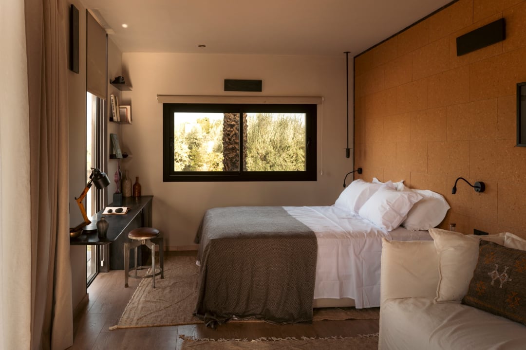 Sanctuary Slimane, refuge d'artiste en liège dans une oliveraie près de Marrakech — Photos