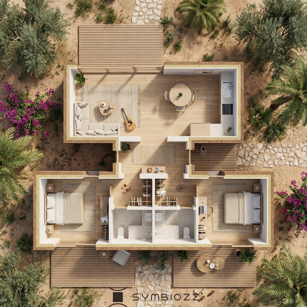 Salon 28 m² et suite famille 38,5 m²