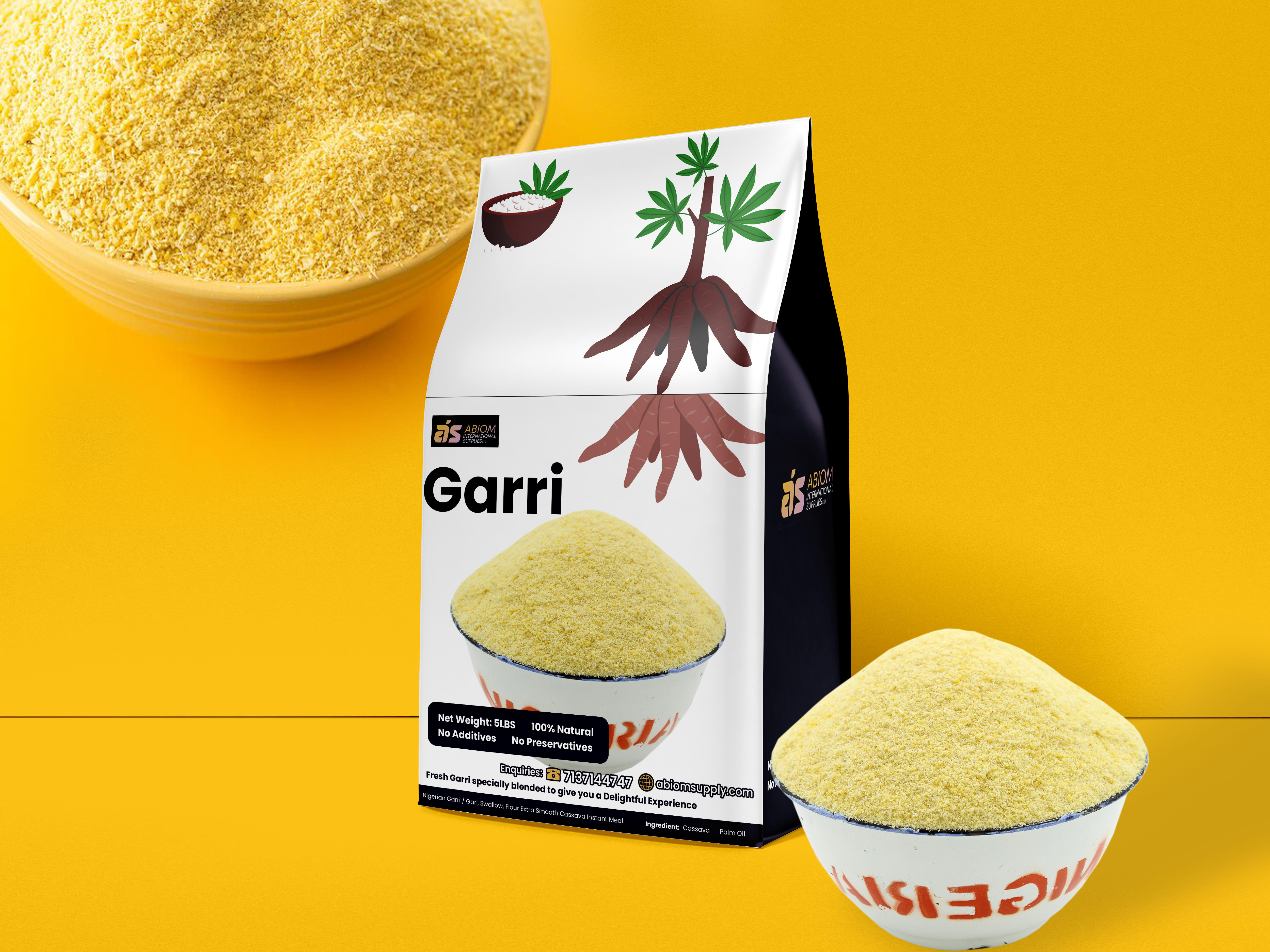 Natural Red Garri:10-LB