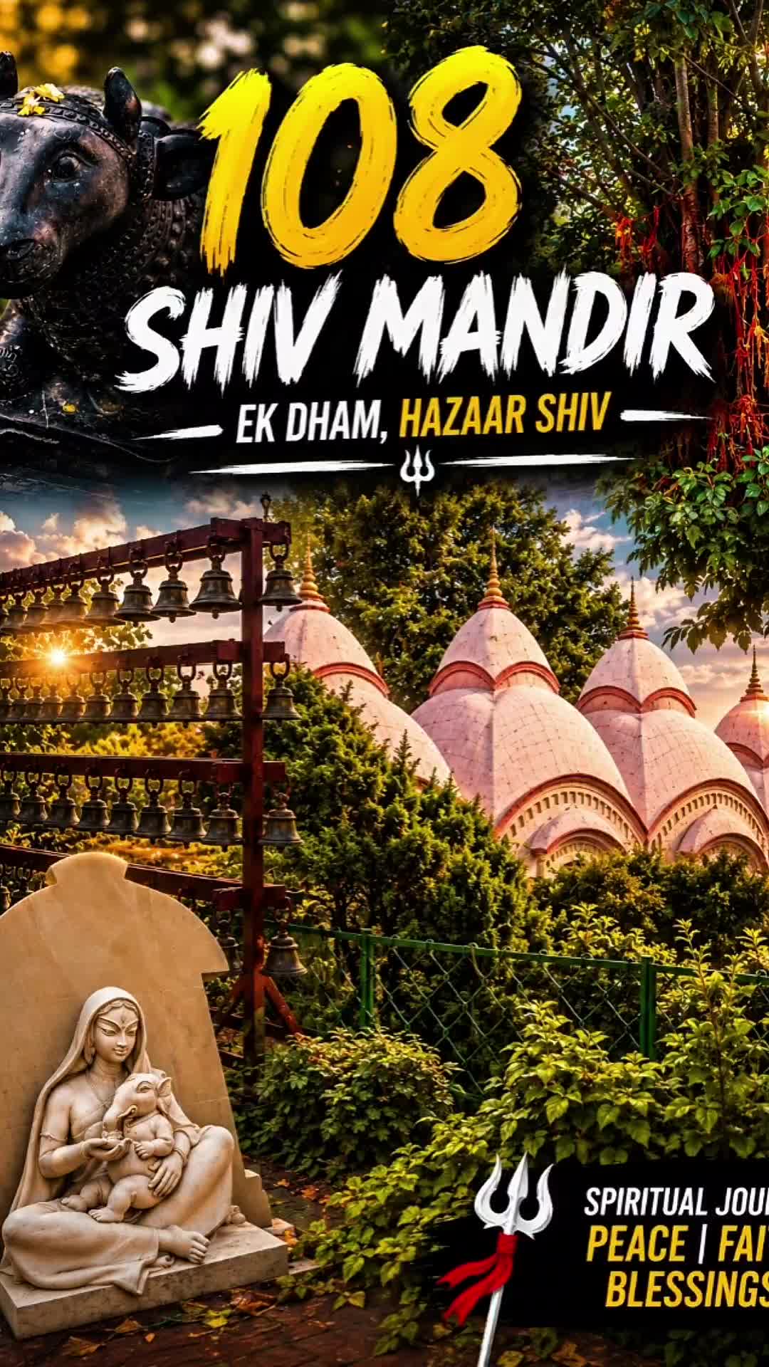 108 Shiv Mandir travel video thumbnail by Vedansh Visuals