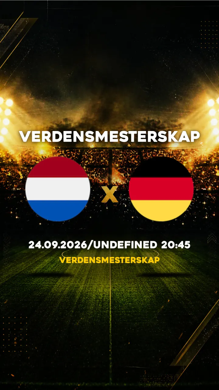 Flyer Nederland vs Tyskland - Verdensmesterskap - 24.09.2026/UNDEFINED 20:45