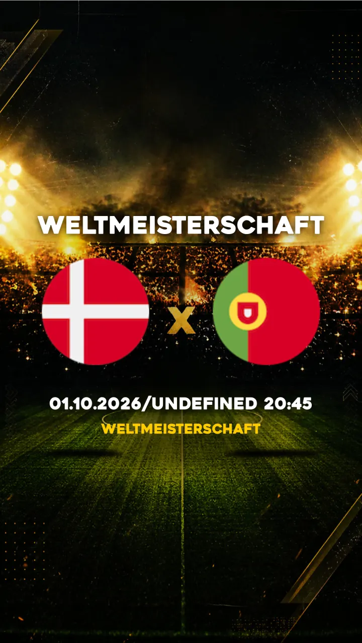 Flyer Dinamarca vs Portugal - Weltmeisterschaft - 01.10.2026/UNDEFINED 20:45