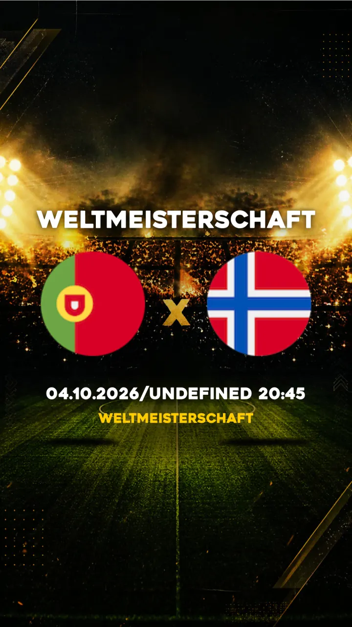 Flyer Portugal vs Norwegen - Weltmeisterschaft - 04.10.2026/UNDEFINED 20:45