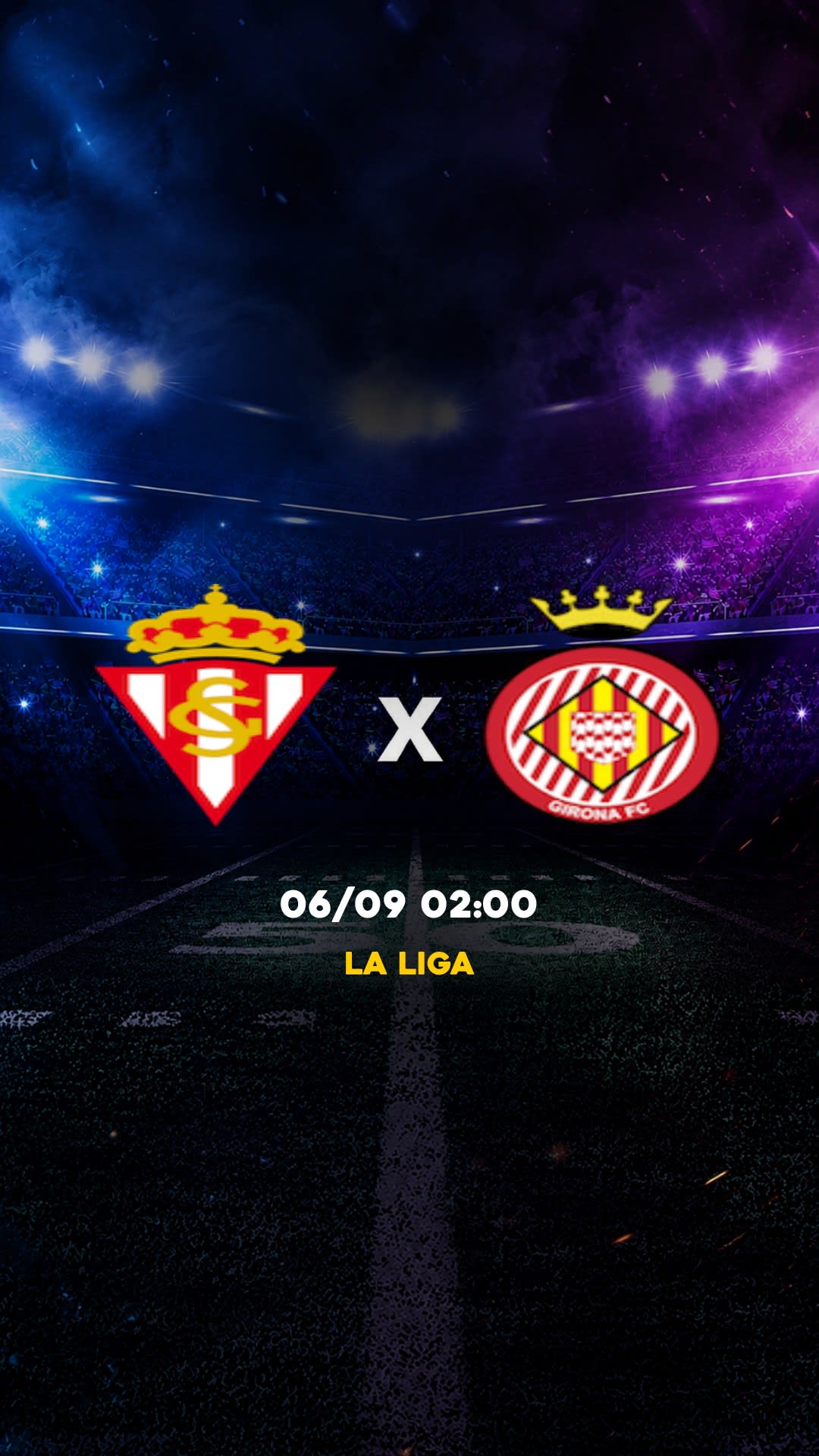 Flyer Sporting Gijón x Girona - La Liga - Sábado, 05/09 16:15 - Descarga gratis fútbol