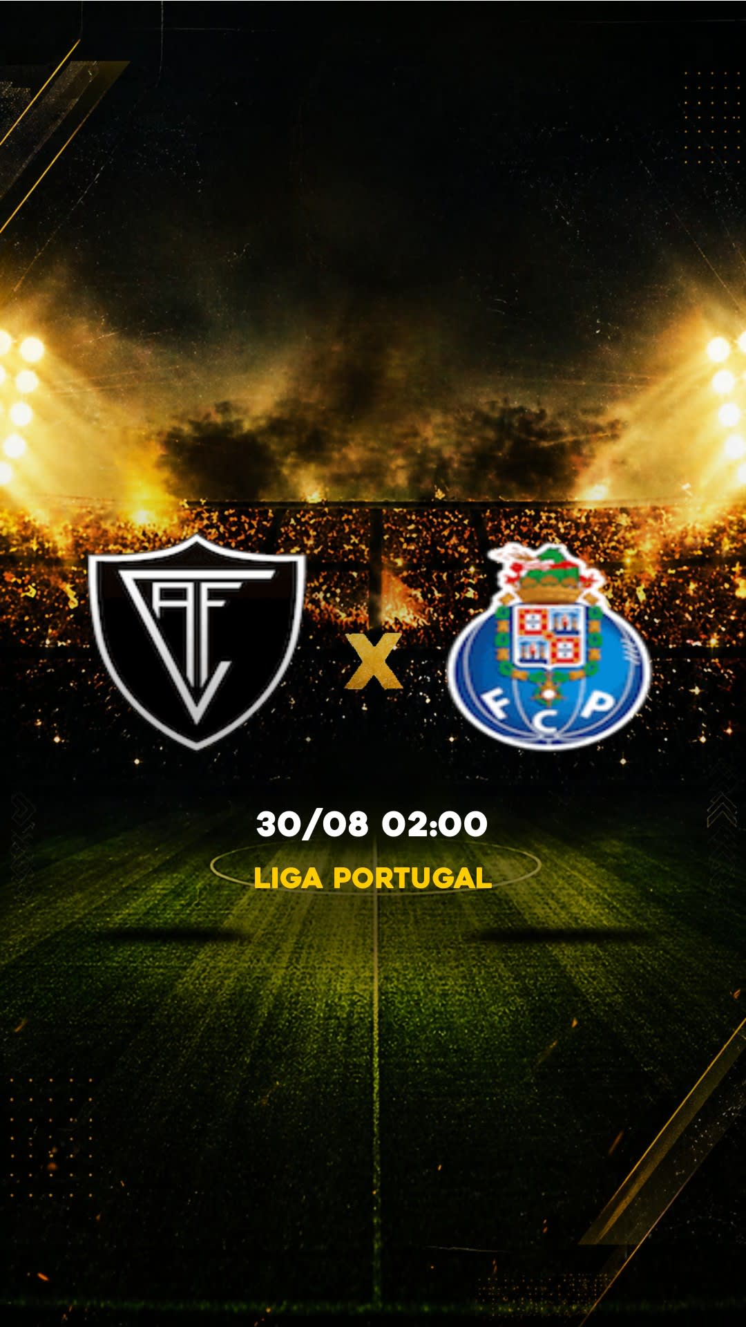 Flyer Academico Viseu x Porto - Liga Portugal - Sábado, 29/08 19:00 - Descarga gratis fútbol