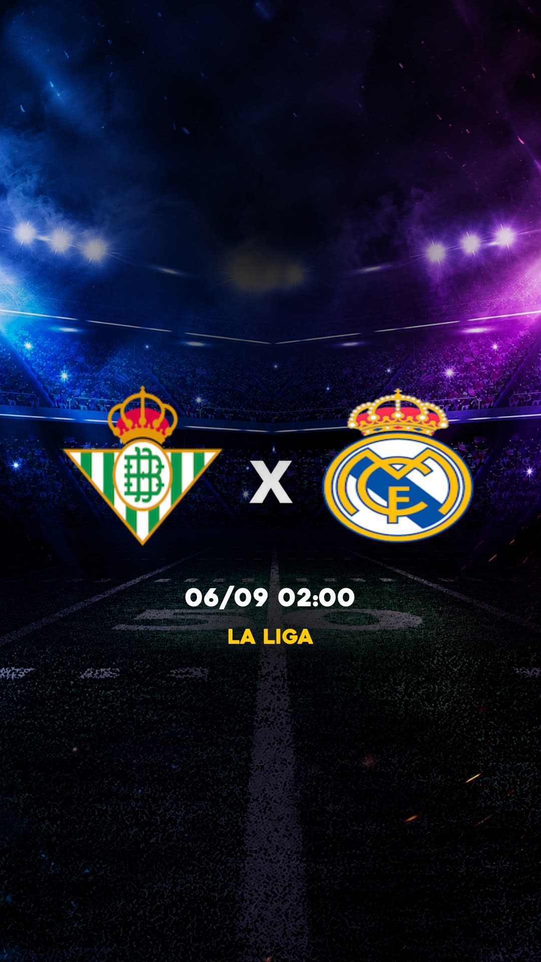 Flyer Real Betis x Real Madrid - La Liga - Viernes, 04/09 21:00 - Descarga gratis fútbol