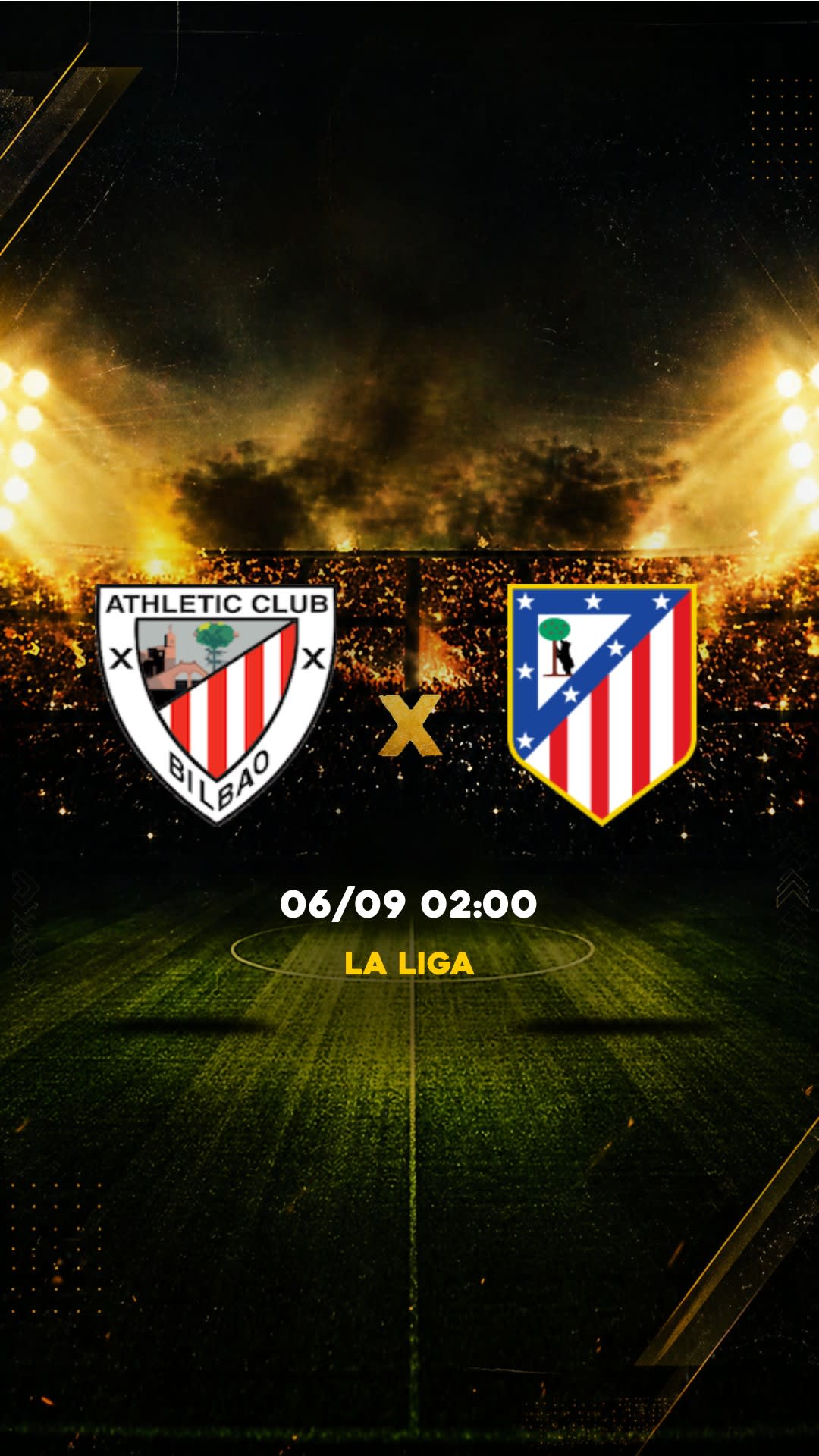 Flyer Athletic Bilbao x Atlético Madrid - La Liga - Sábado, 05/09 16:15 - Descarga gratis fútbol
