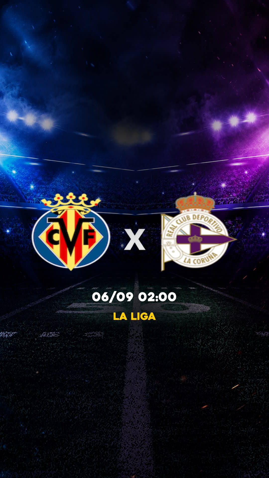 Flyer Villarreal x Deportivo La Coruña - La Liga - Sábado, 05/09 21:00 - Descarga gratis fútbol