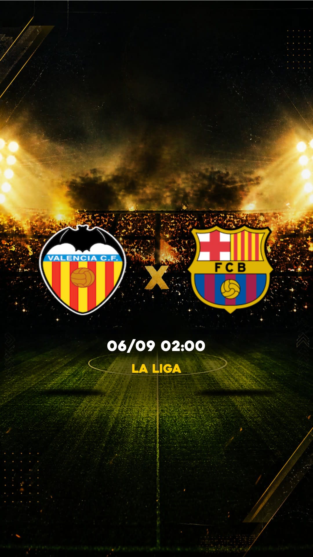 Flyer Valência x Barcelona - La Liga - Domingo, 06/09 16:15 - Descarga gratis fútbol