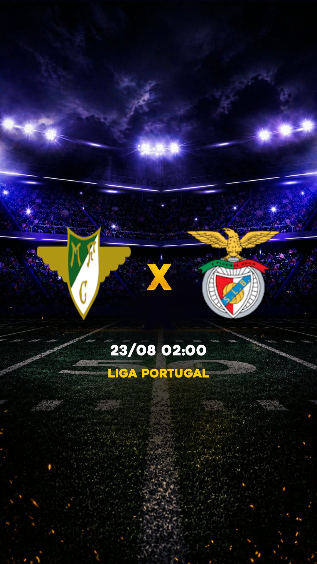 Flyer Moreirense x Benfica - Liga Portugal - 09/09 02:00 - Descarga gratis fútbol