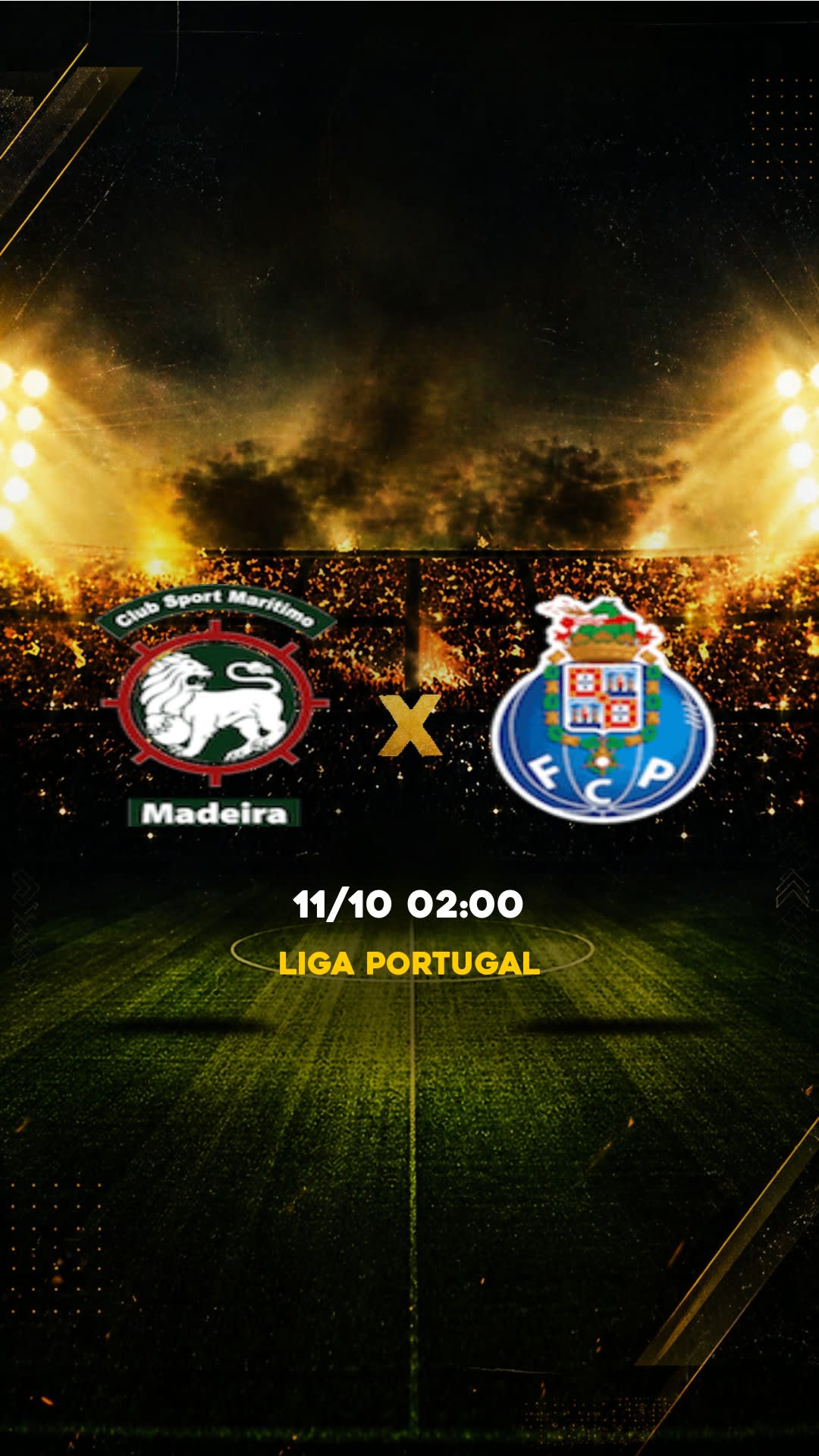 Flyer Marítimo x Porto - Liga Portugal - Sábado, 10/10 19:00 - Descarga gratis fútbol