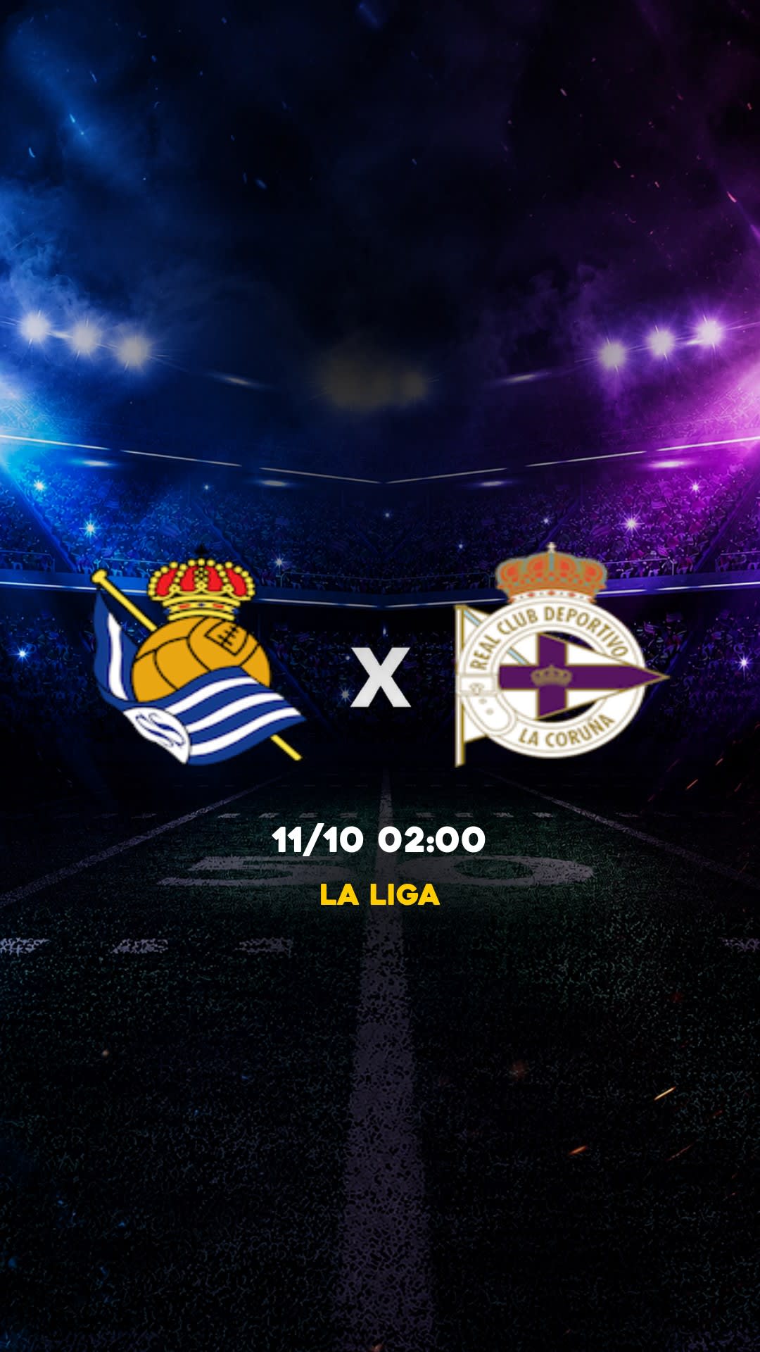Flyer Real Sociedad x Deportivo La Coruña - La Liga - Domingo, 11/10 16:15 - Descarga gratis fútbol