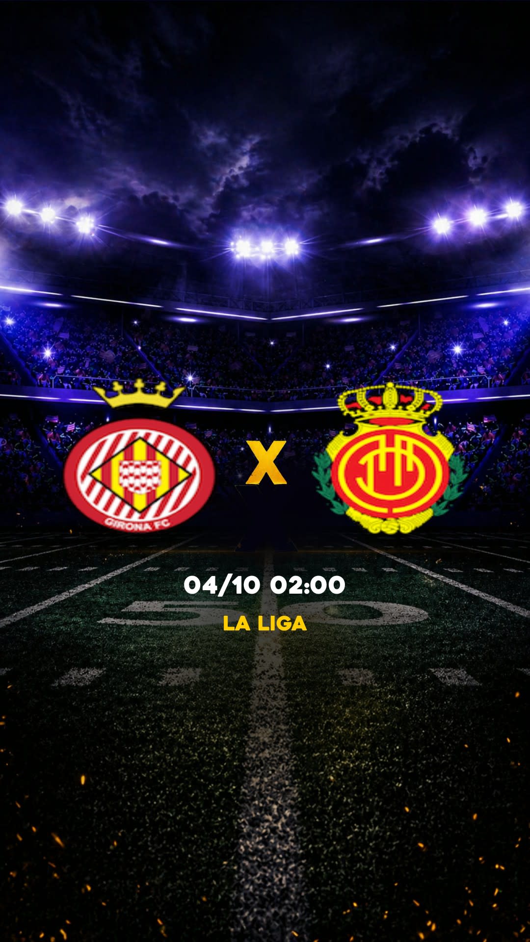 Flyer Girona x Mallorca - La Liga - Domingo, 04/10 21:00 - Descarga gratis fútbol