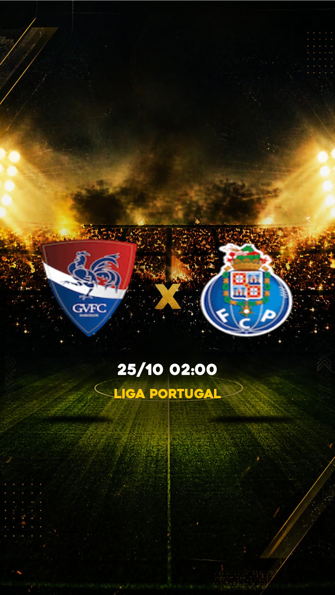 Flyer Gil Vicente x Porto - Liga Portugal - Sábado, 24/10 21:30 - Descarga gratis fútbol