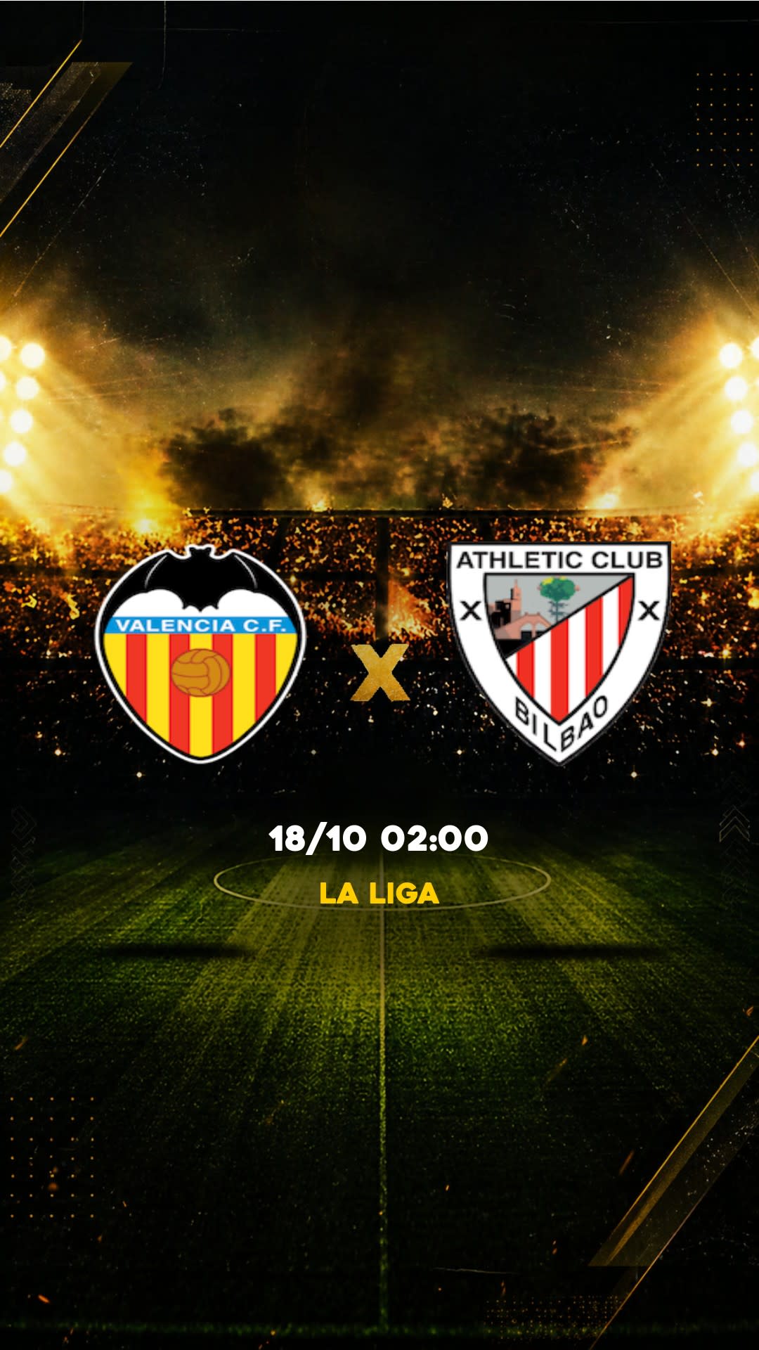 Flyer Valência x Athletic Bilbao - La Liga - Sábado, 17/10 21:00 - Descarga gratis fútbol